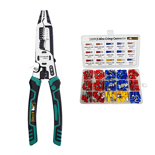 공구라면 ( 09RM ) 전선 스트립퍼 뺀치 열수축 튜브 절연 터미널, 1세트 21,400원