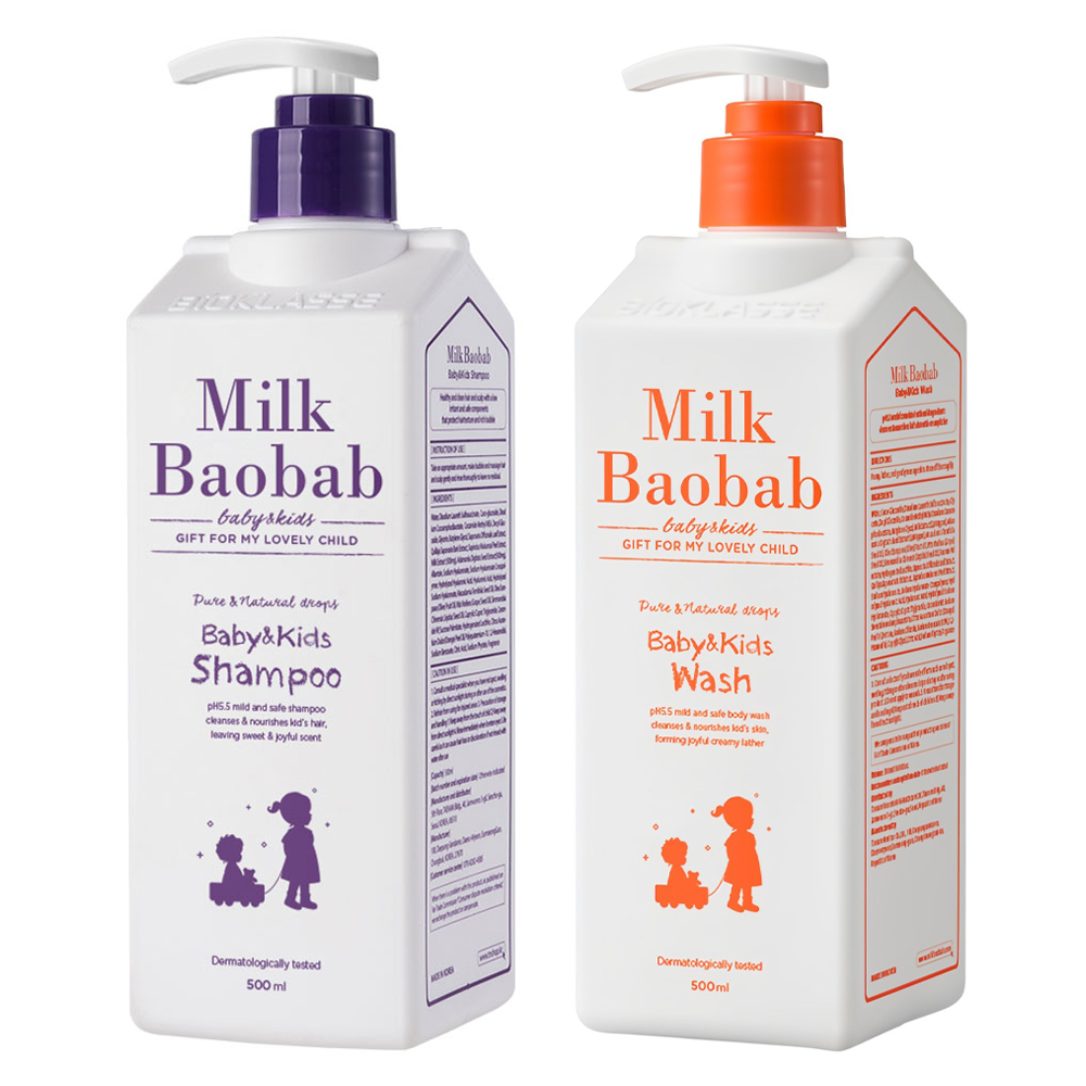 밀크바오밥 베이비 앤 키즈 샴푸 + 워시 21,380원