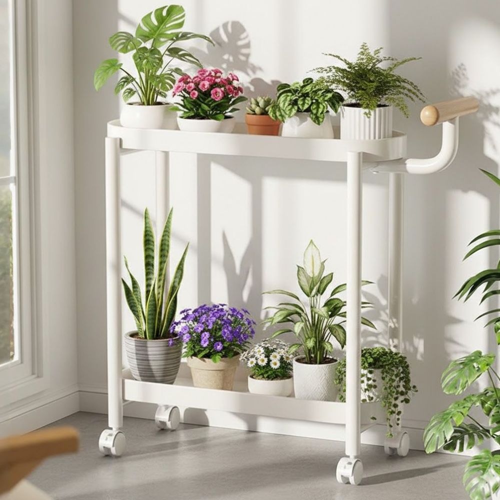 보픈 화분선반 이동식 화분정리대 2단 25,900원