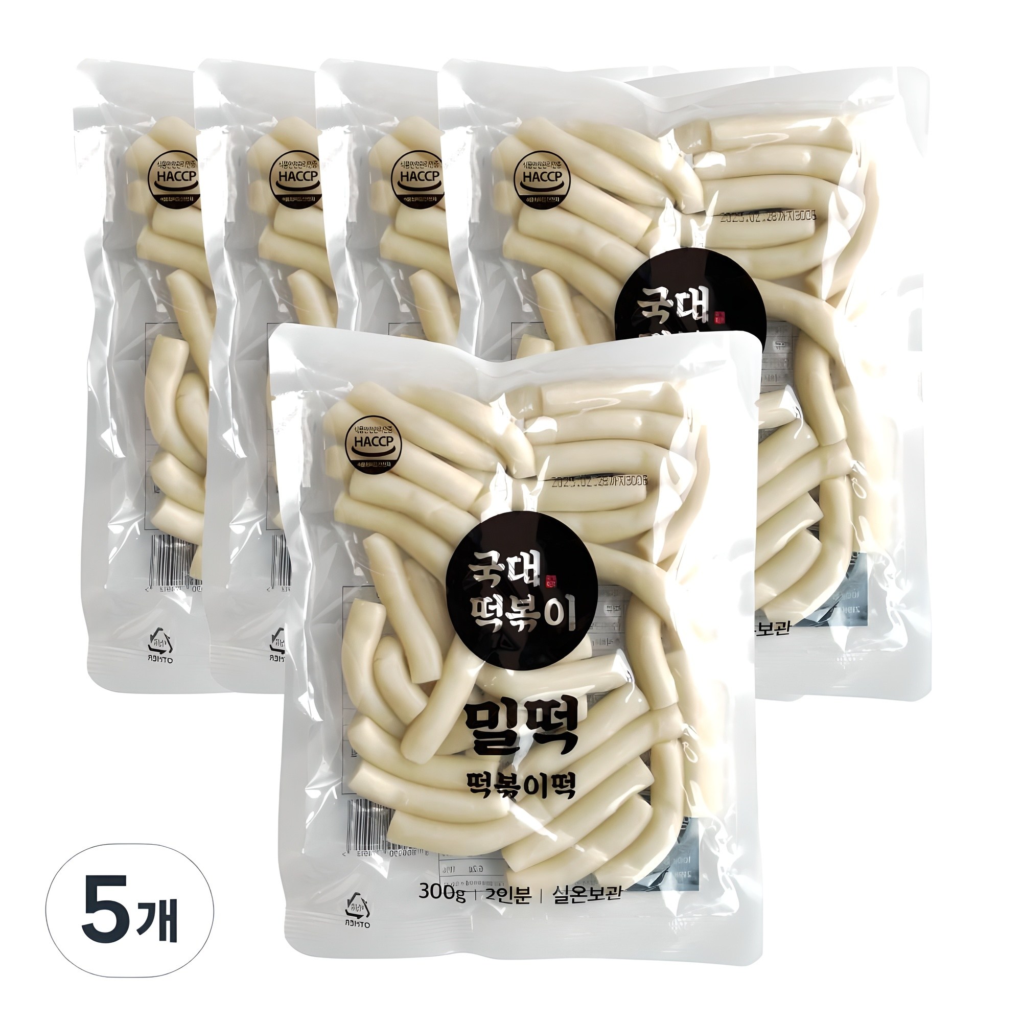 국대떡볶이 떡볶이떡 밀떡 실온보관, 5개, 300g 12,500원