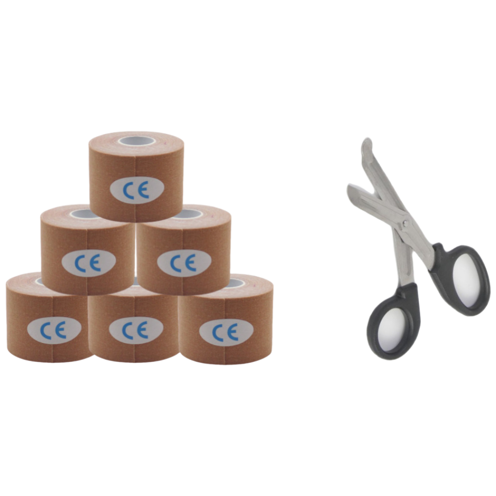 스포츠 테이프 가위 키네시올로지 테이핑 근육 머슬 헬스 발목 무릎 어깨 손목, 6개 13,300원