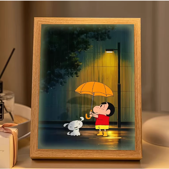 짱구액자조명 무드등 분위기 생일선물 집들이선물 홈테코 인테리어, 옐로우 59,900원