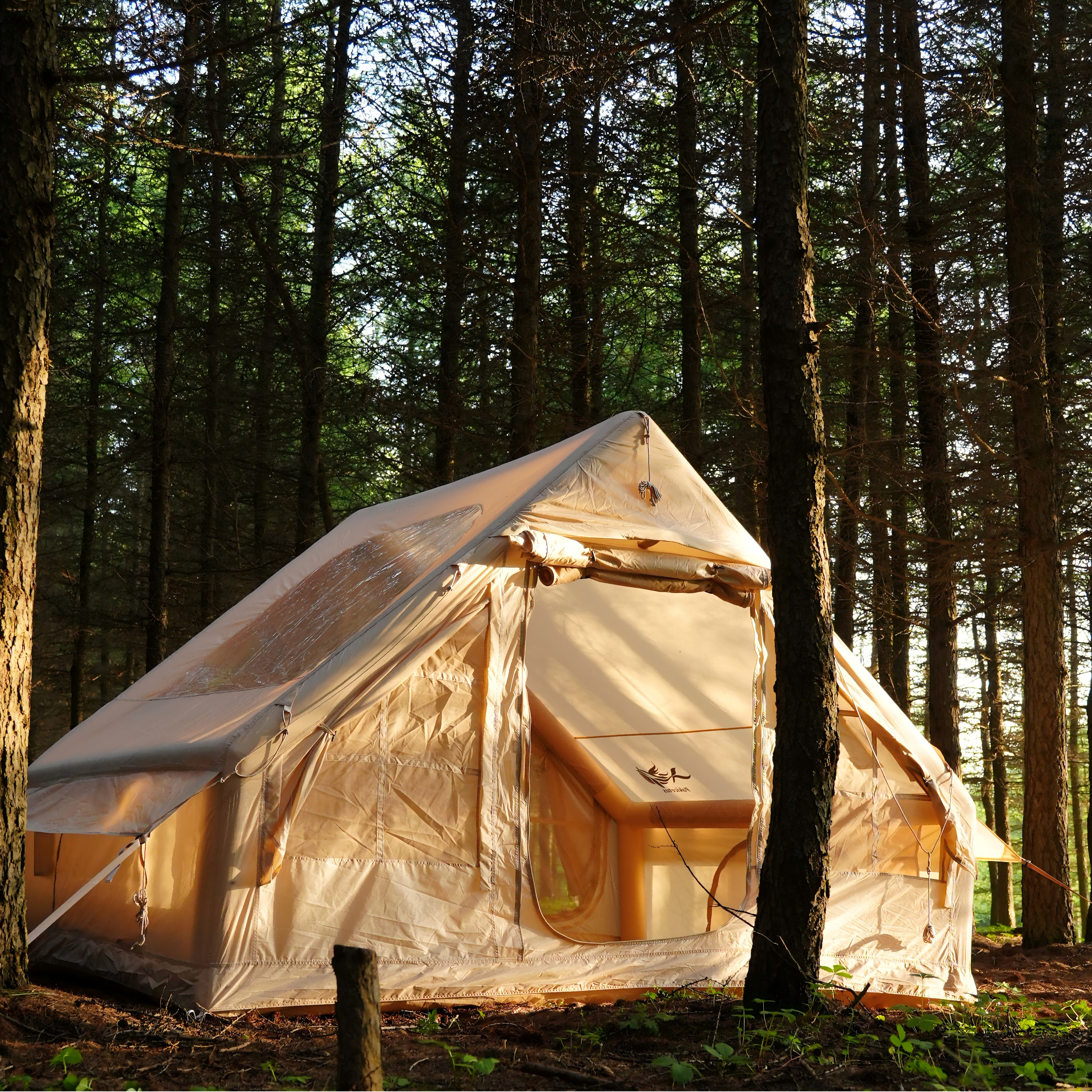 4-8인용 인플레이터블 캠핑 텐트 - 퀵설치 에어텐트, 4계절 방수 휴대용 아웃도어 텐트 (스토브 잭 포함), 메쉬 창문 & 도어, 초대형 캐노피 리빙룸 설계로 캠핑 및 야외 활동 327,730원