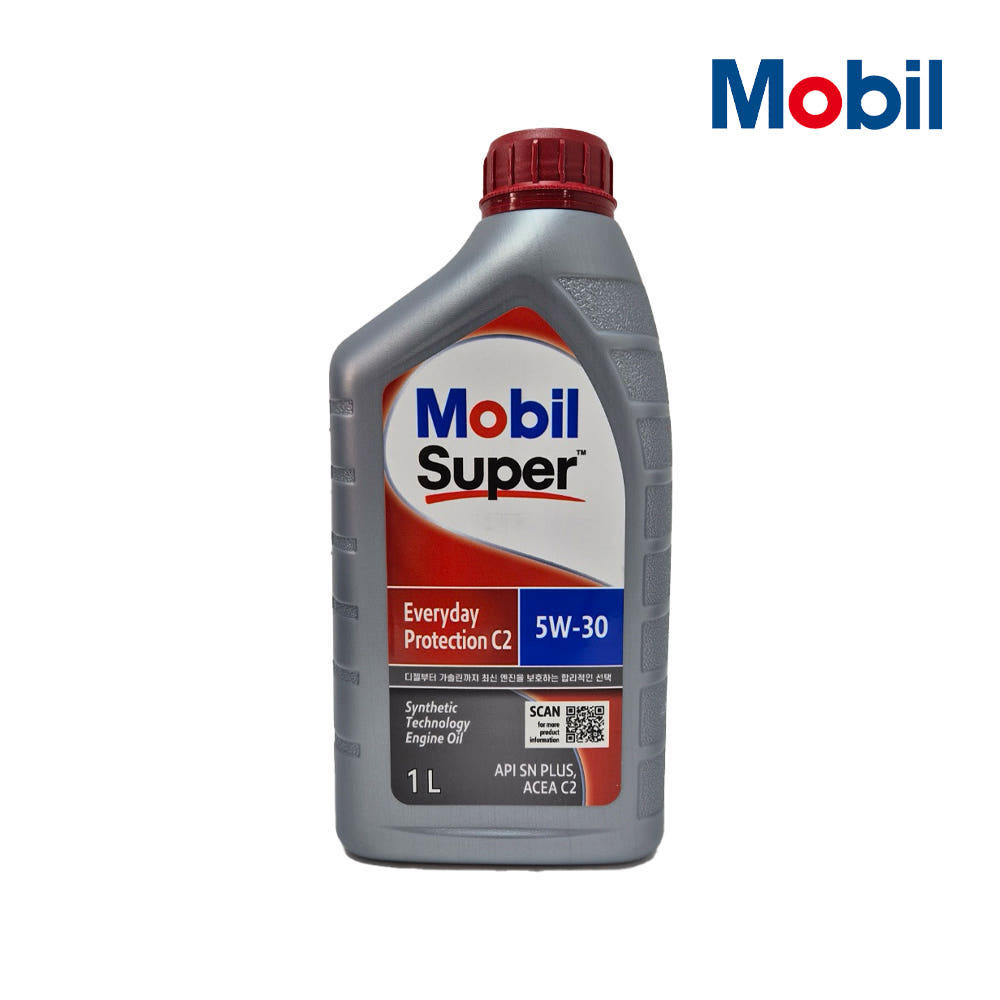 모빌 모빌원 엔진오일 슈퍼 에브리데이 프로텍션 가솔린 디젤 C2 5W30 1리터 10,300원