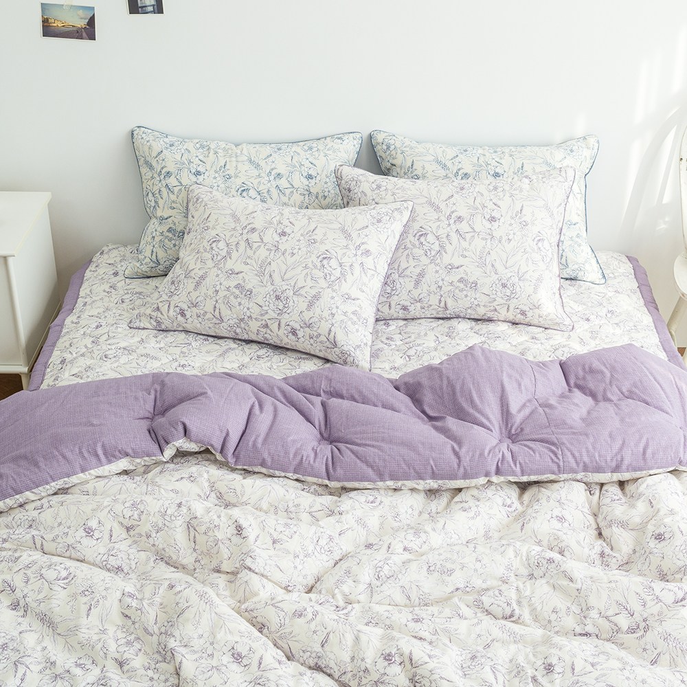 아르떼베딩 달리아 자연유래 100%순면 광목 차렵이불 침구 73,500원