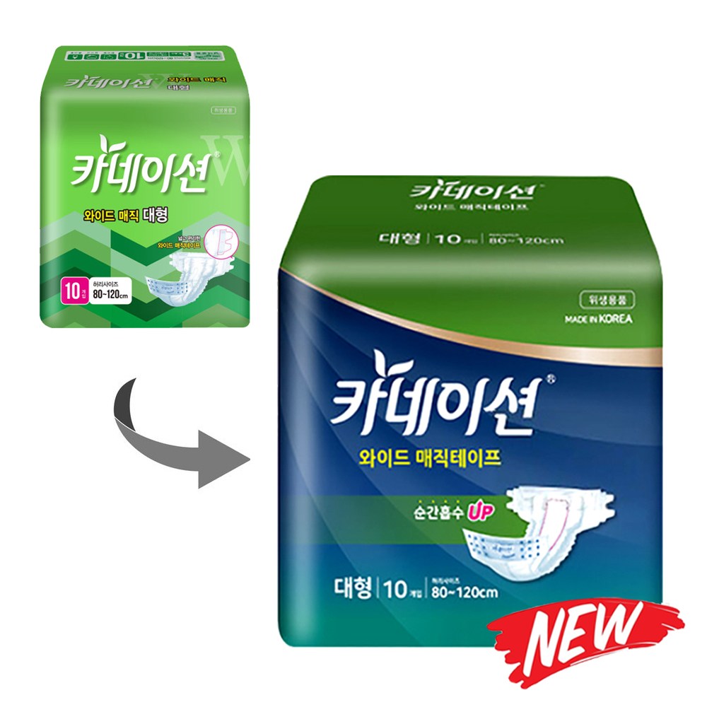 카네이션 와이드 매직 대형L 10매 2팩 16,900원