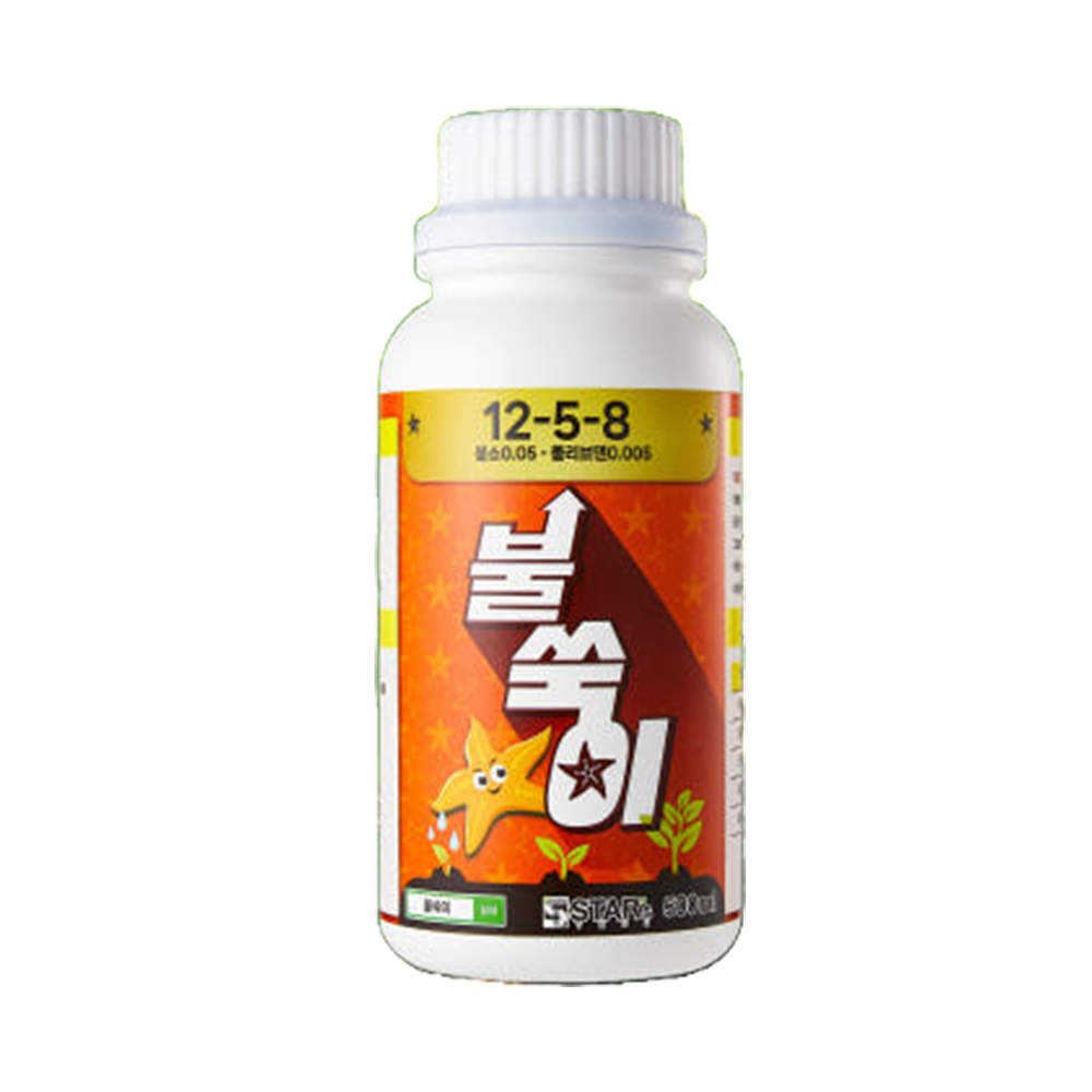 불쑥이 액체비료 500ml 불가사리 액상비료 텃밭 농작물 발근제 촉진 식물 화초 영양제, 1개, 500ml 16,000원