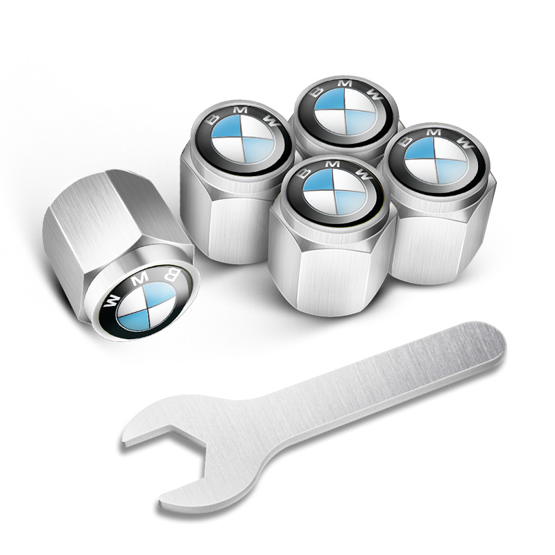 자동차 도난 방지 금속 타이어 밸브 캡 밸브 코어 커버 타이어 밸브 캡 노즐 캡 개성 개조 공용, 백, 5개 21,980원