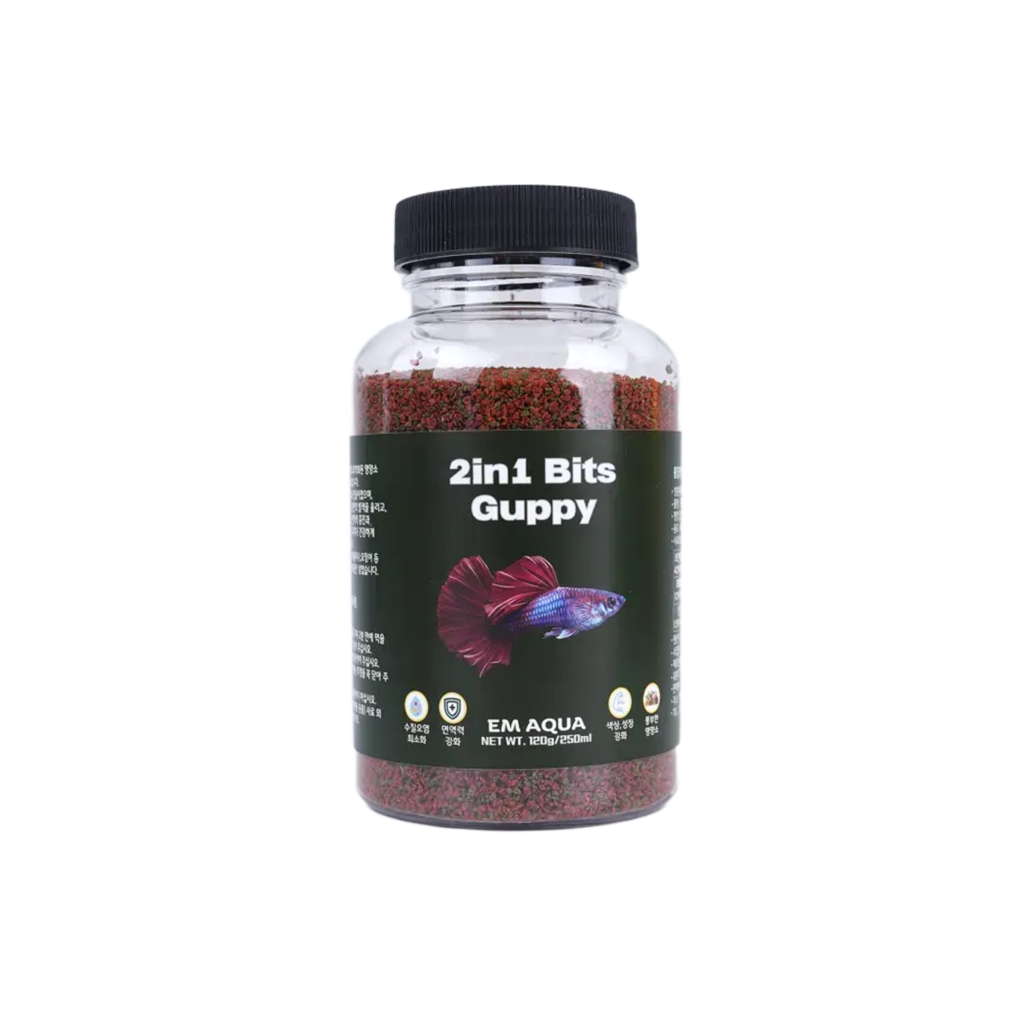 열대어 구피키우기 구피먹이 구피밥 구피 발색강화 전용사료, 1개, 250ml 7,800원