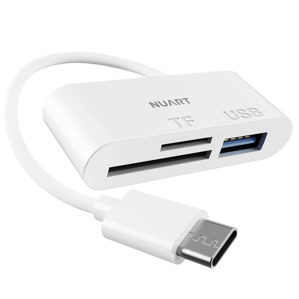 누아트 C타입 OTG 3in1 멀티 카드리더기 USB 3.0 TF Micro SD카드 케이블 3,800원