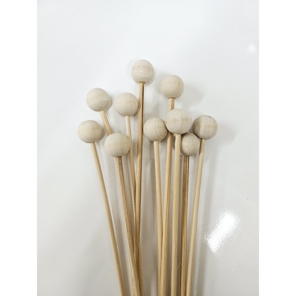 [캔들메이드] 디퓨 스틱 미니볼 10p(봉), 우드, 1개, 10개입, 현재가 2,000원