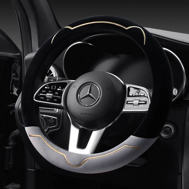 피라모니 고양이 극세사 겨울 핸들커버 전차종 공용, 그레이 22,800원