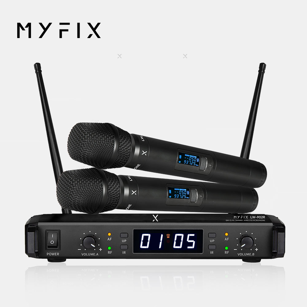 MYFIX LW-902R 컴팩트 무선마이크 2채널 시스템 공연장 강의용 전문가용 360,000원
