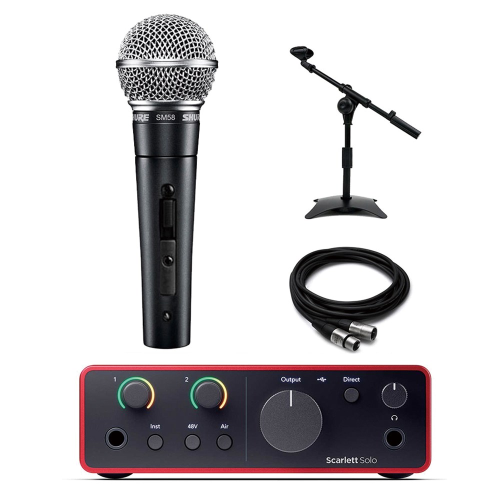 SHURE 슈어 SM58 SK 다이나믹 마이크 스칼렛 솔로 solo 4세대 탁상용 스탠드 케이블 434,950원