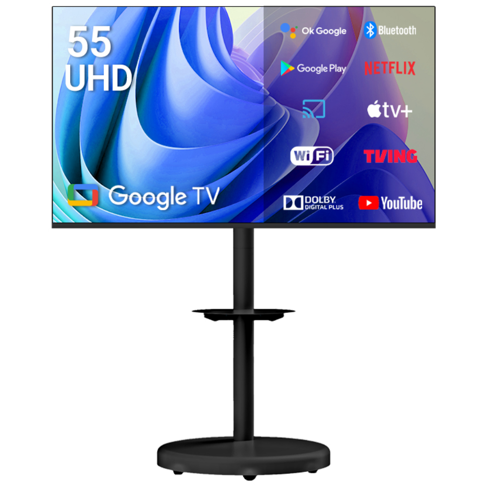 무빙큐빅스 스마트 4K UHD 55인치 삼탠바이미 블랙에디션 스탠딩 이동식 TV 삼텐바이미 중소바이미, 방문설치, 스탠드형, 무빙큐빅스 4K UHD 55인치 블랙에디션, 139cm/55인치 638,000원