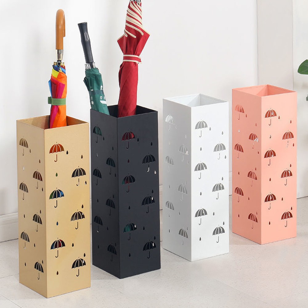 레디박스 튼튼한 철제 사각 스탠드 대형 우산꽂이, 블랙, 1개 22,900원