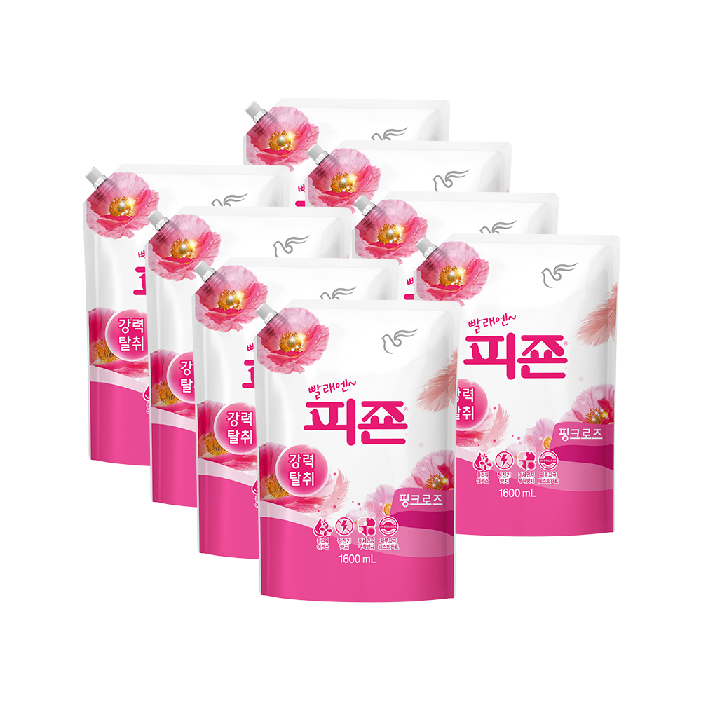 피죤 강력탈취 레귤러 섬유유연제 핑크로즈 리필 19,480원