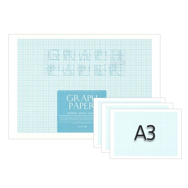 (모닝글로리)6000 모조 방안지 1mm A3 1권 4,800원