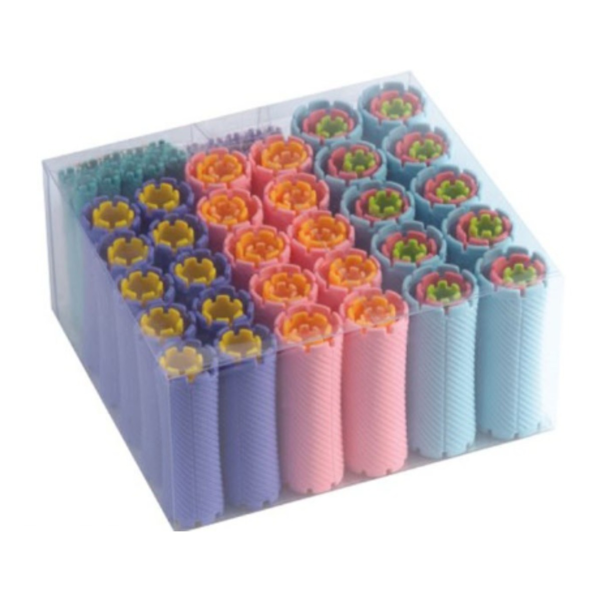 DDY 멀티 컬 볼륨 롯드 세트 1호~10호 총 100개 파마 35,000원