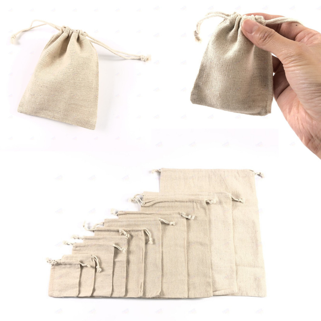 린넨 리넨 광목 면사 무지 끈 조임 주머니 조임끈 스트링 복조리 파우치 스트링끈 더스트백 악세사리 포장 미니 복주머니 끈주머니 소형 선물 구디백 기프트백 베이지 면주머니 690원