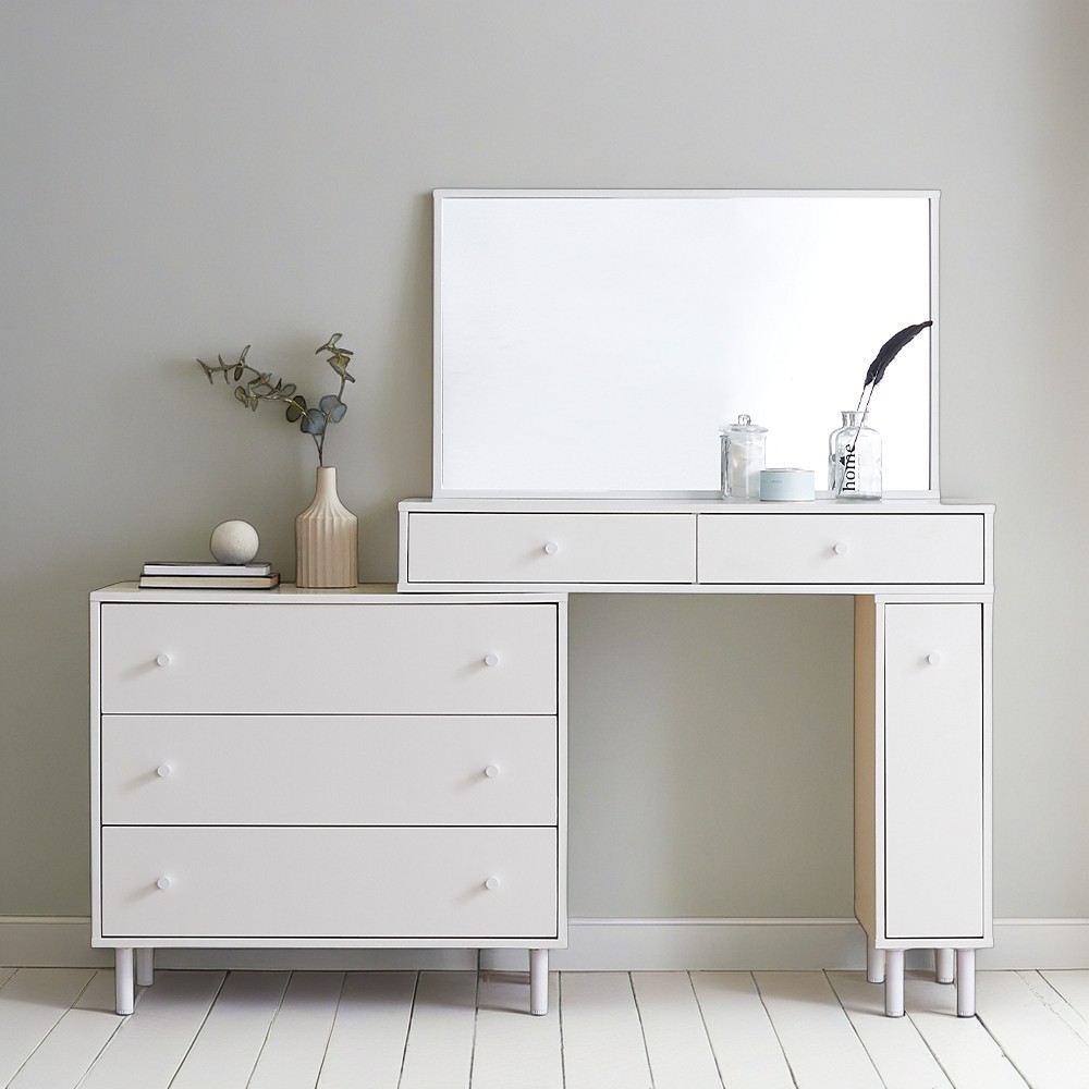 보루네오 엘리브 화이트니스 3단 3칸 화장대 일반거울 pn819-1, 화이트 208,300원