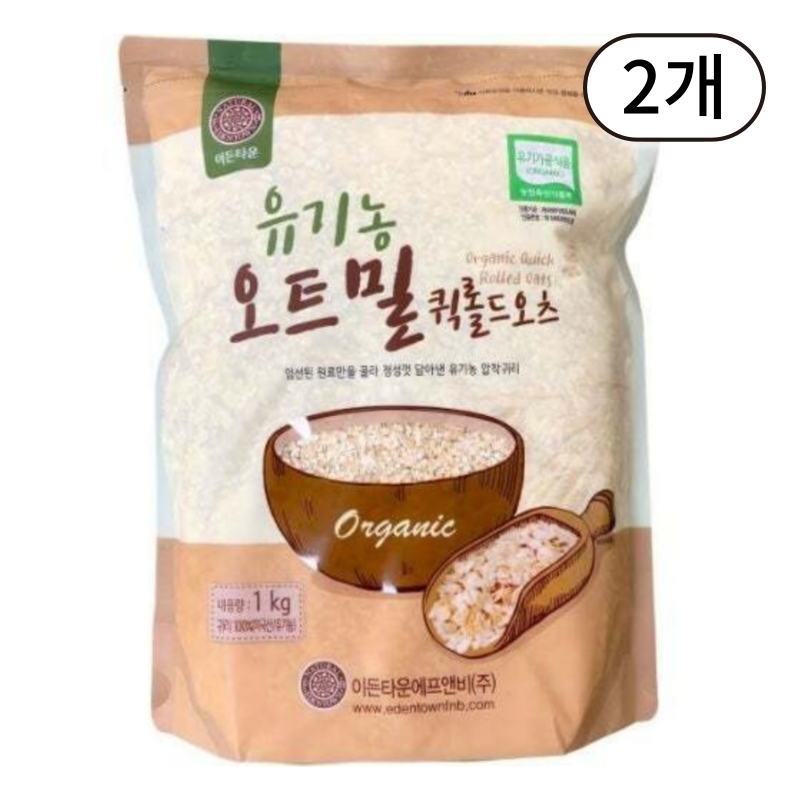 이든타운 유기농 오트밀 퀵롤드오츠 9,900원