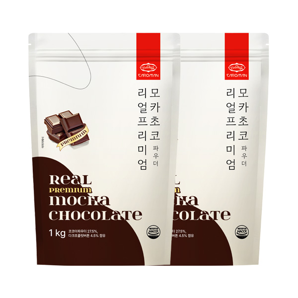 까로망 리얼 프리미엄모카초코 파우더 1kg 2개세트 27,390원
