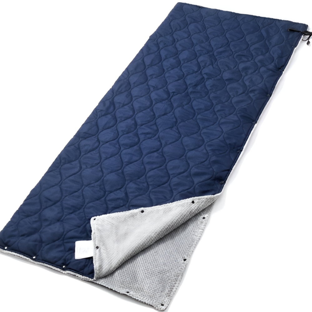 코지히트 휴대용 usb 전기 매트 캠핑 여행 담요 침낭, 2인용, 네이비 118,000원