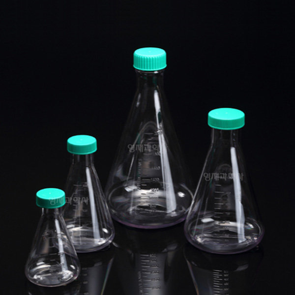 투명 플라스틱 삼각플라스크 250ml 500ml 1L 선택 플라스크 11,000원