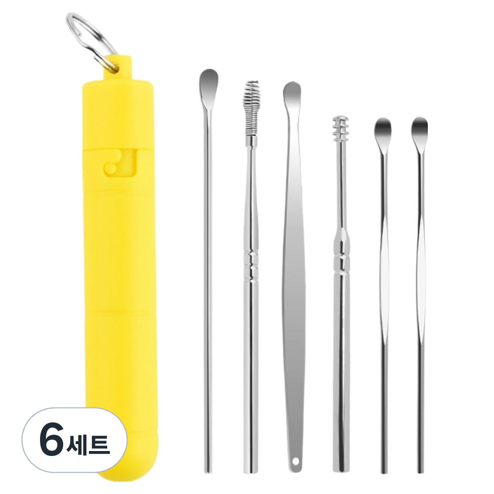 브랜디온 간편한 귀이개 옐로우 6종 세트, 6세트 21,920원