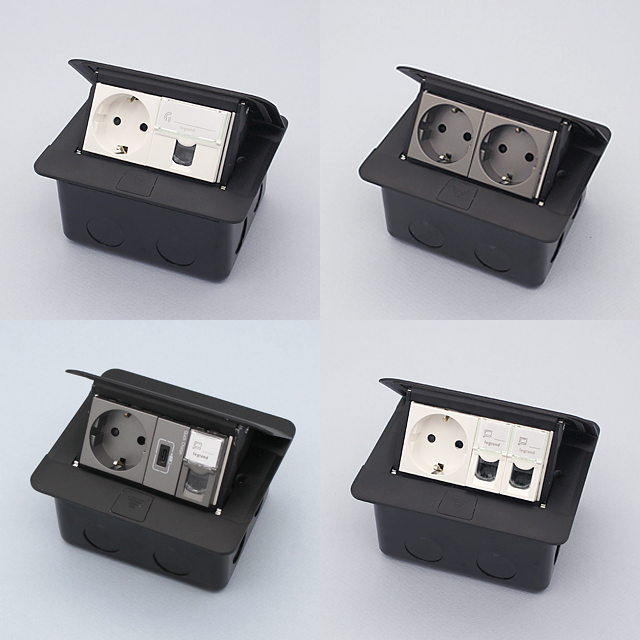 아테오 팝업형 바닥 플로어 콘센트 2구 17,000원