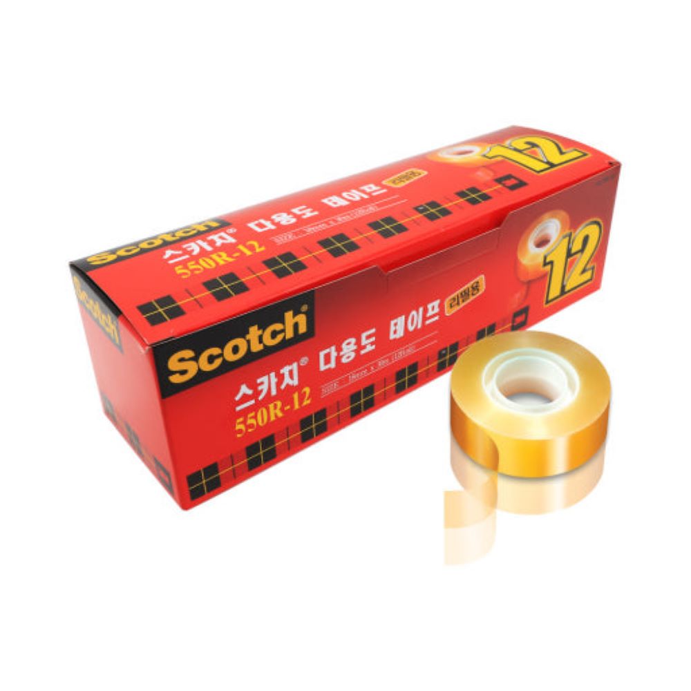 3M 스카치테이프 리필 550R 18mm X 30m 12개입 21,890원