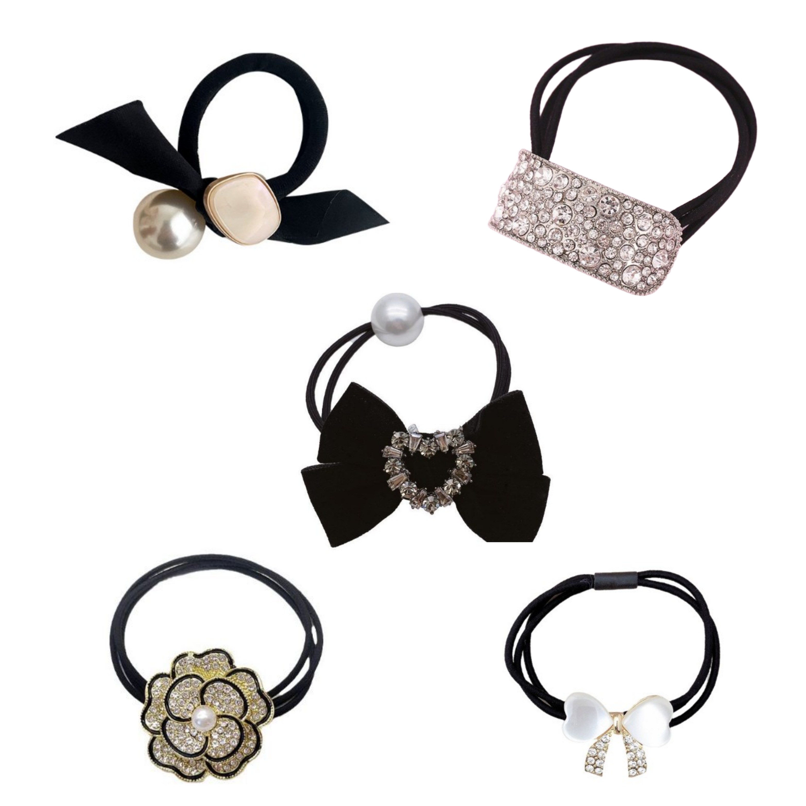 아름디오 짱짱한 고무줄 포인트 머리끈 [5p]세트 12,800원