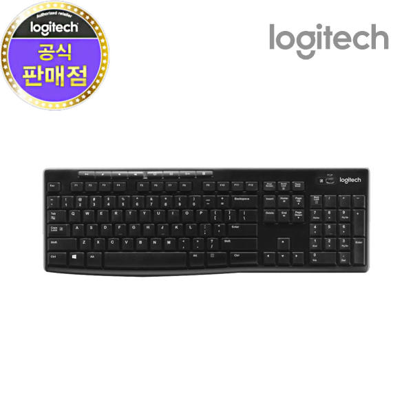 로지텍코리아 K270 무선 키보드 블랙 (키스킨포함) 32,110원