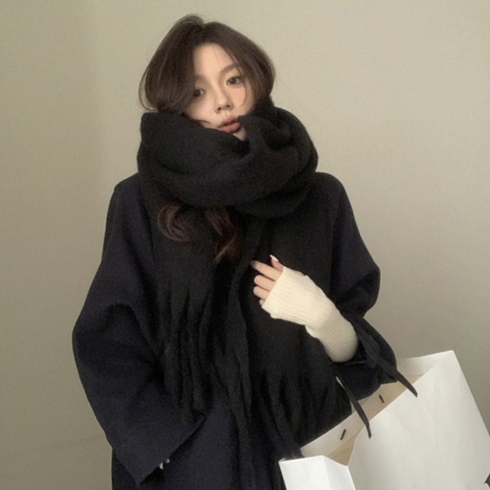 은시엘 모헤어 따뜻한 목도리 남녀공용 부드러운 커플 머플러 7,400원