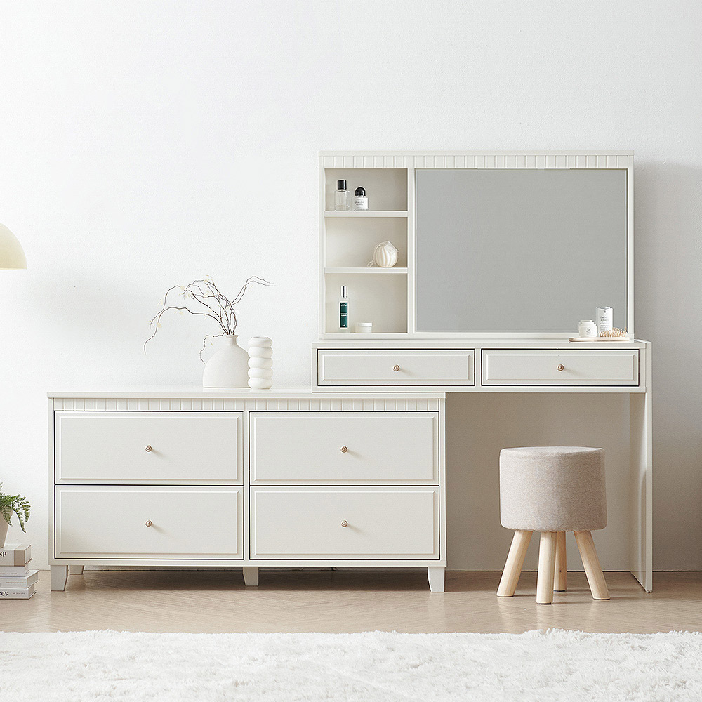 리센트 미카엘 확장형 1200폭 서랍 LED 조명 화장대 L050019 349,000원