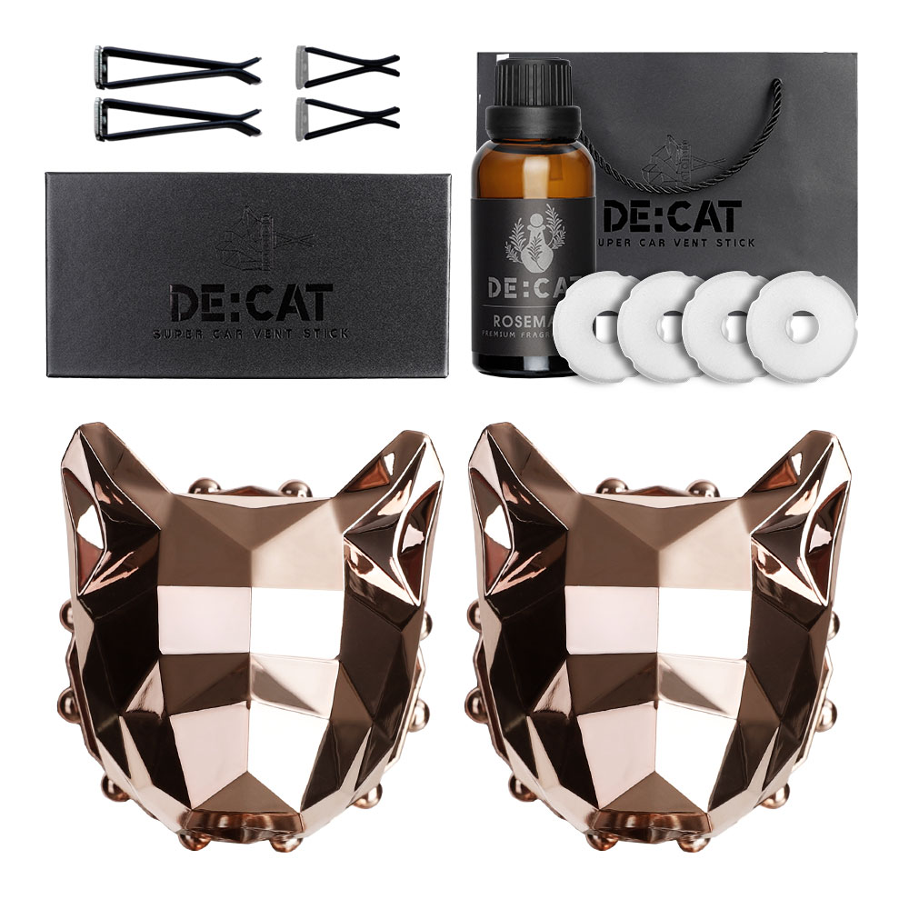 [디캣] 차량용 고양이 방향제 듀얼 B세트 미러로즈골드 31,900원