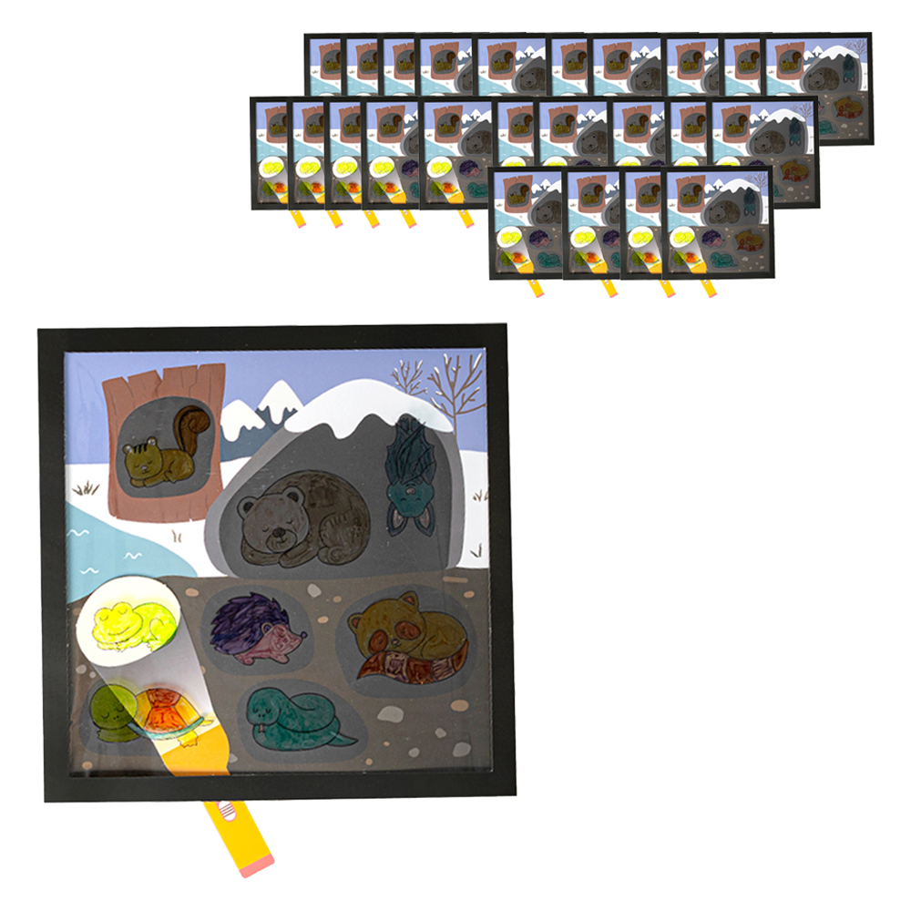 민화샵 겨울잠 동물 찾기 만들기 세트 S2400660, 10세트, 혼합색상 33,000원