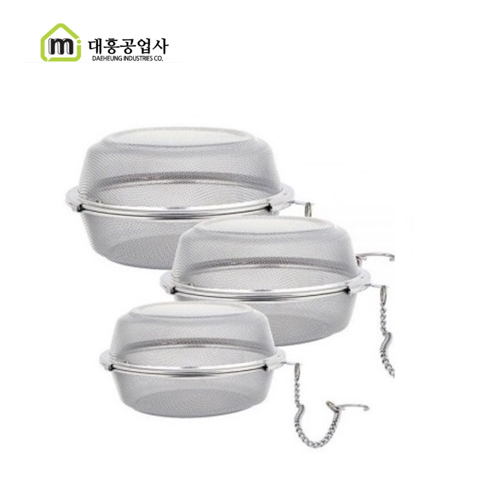 셰프앤쿡 국산 대흥 스텐 멸치다시통 (소 중 대) 사이즈별 가격차등 6,900원