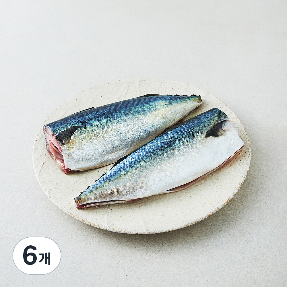[로켓프레시] 생물 고등어 2미 구이용 (냉장), 6개, 560g 86,830원
