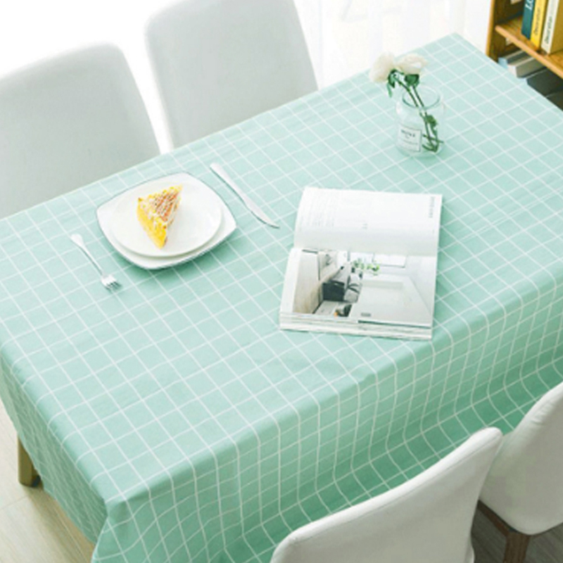 요롬코롬 체크 패턴 일회용 파티 테이블보 블루그린 137 x 180 cm 8,820원