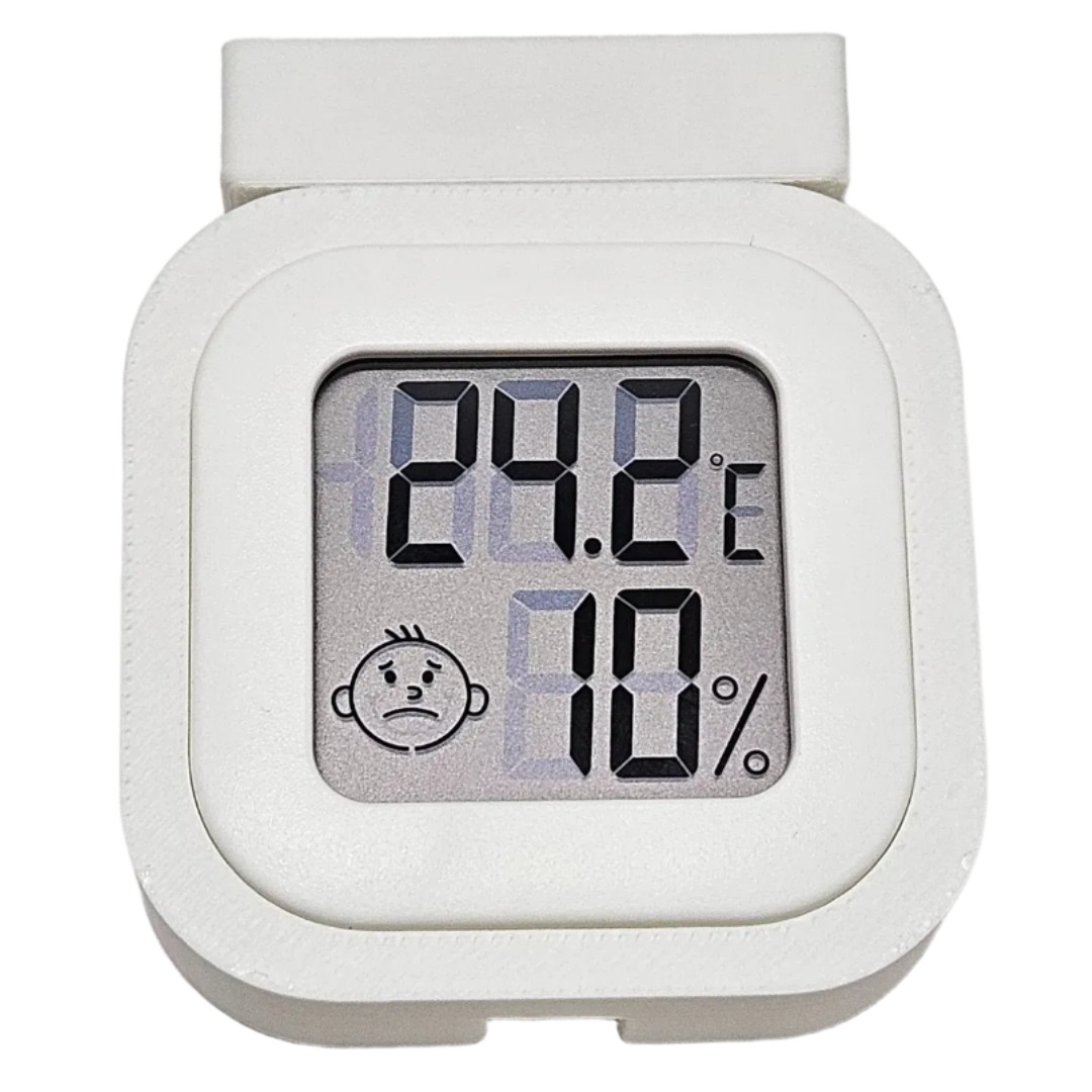 도마뱀 온습도계 자석거치대 크레스티드 게코 파충류 피그미다람쥐 햄스터 소동물 사육장 꾸미기, 1개, 화이트 12,000원