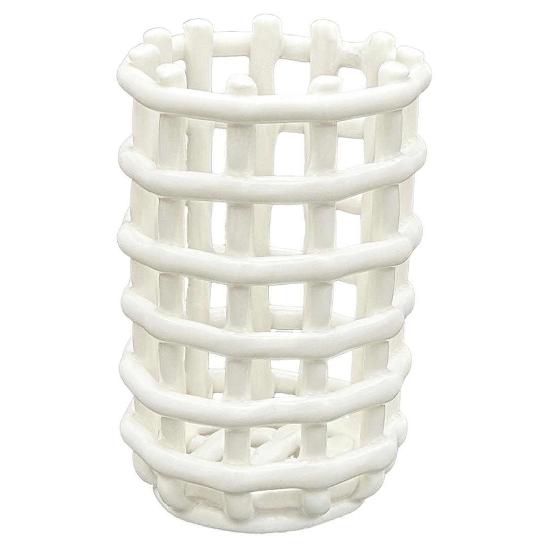 데미무드 라티스 세라믹 다용도 브러쉬 연필꽂이 슬림, 화이트, 1개 20,000원