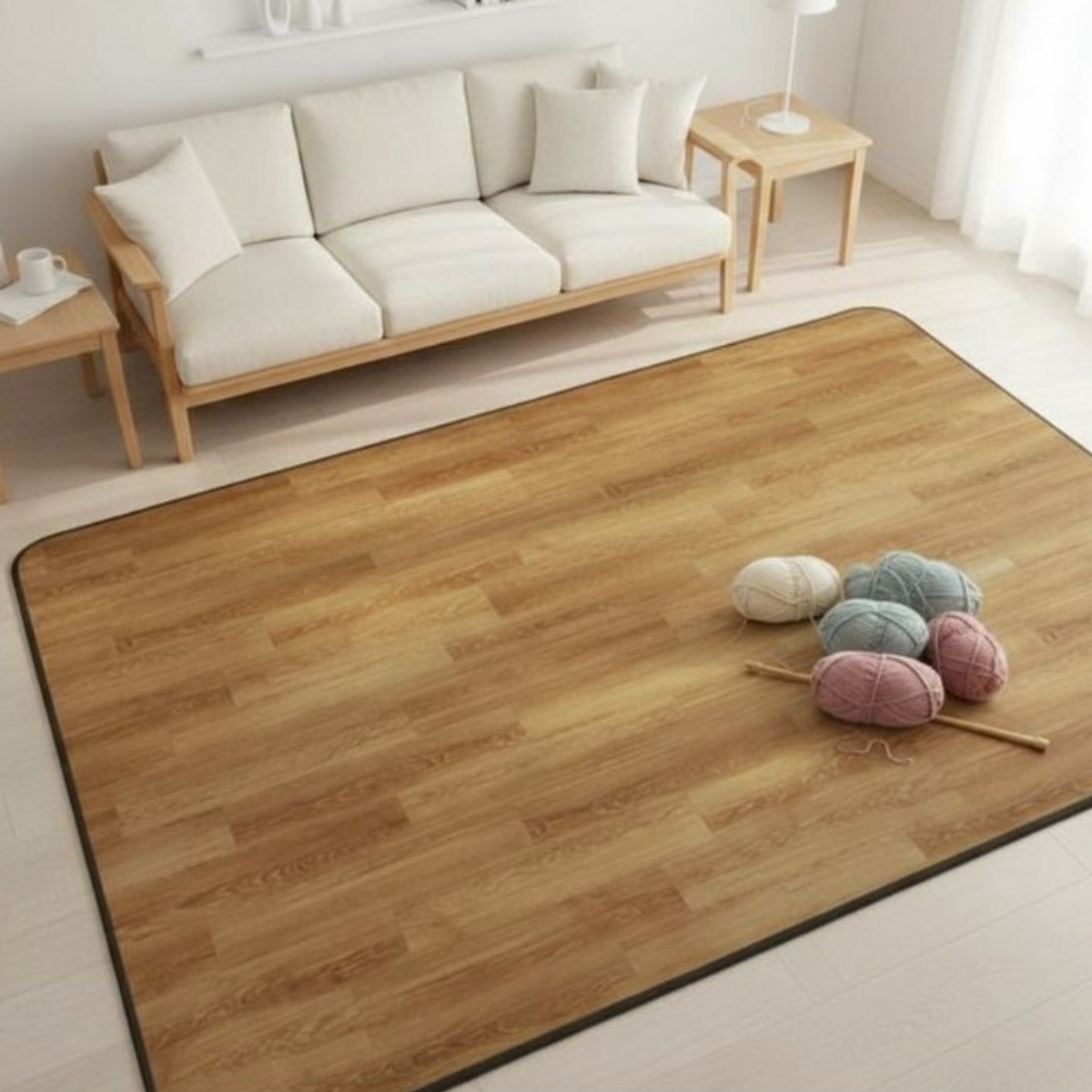 감성살롱 일월 해든마루 원목무늬 거실 카페트 전기장판 EMF 탄소 온열 전기매트 국내제조 268,000원