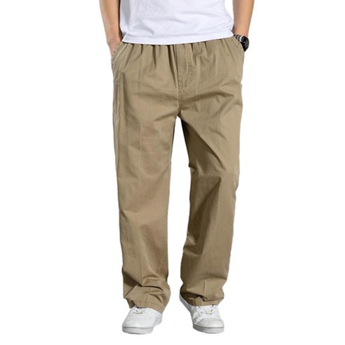 화만 캐주얼 빅사이즈 밴딩 통바지 와이드 9,980원