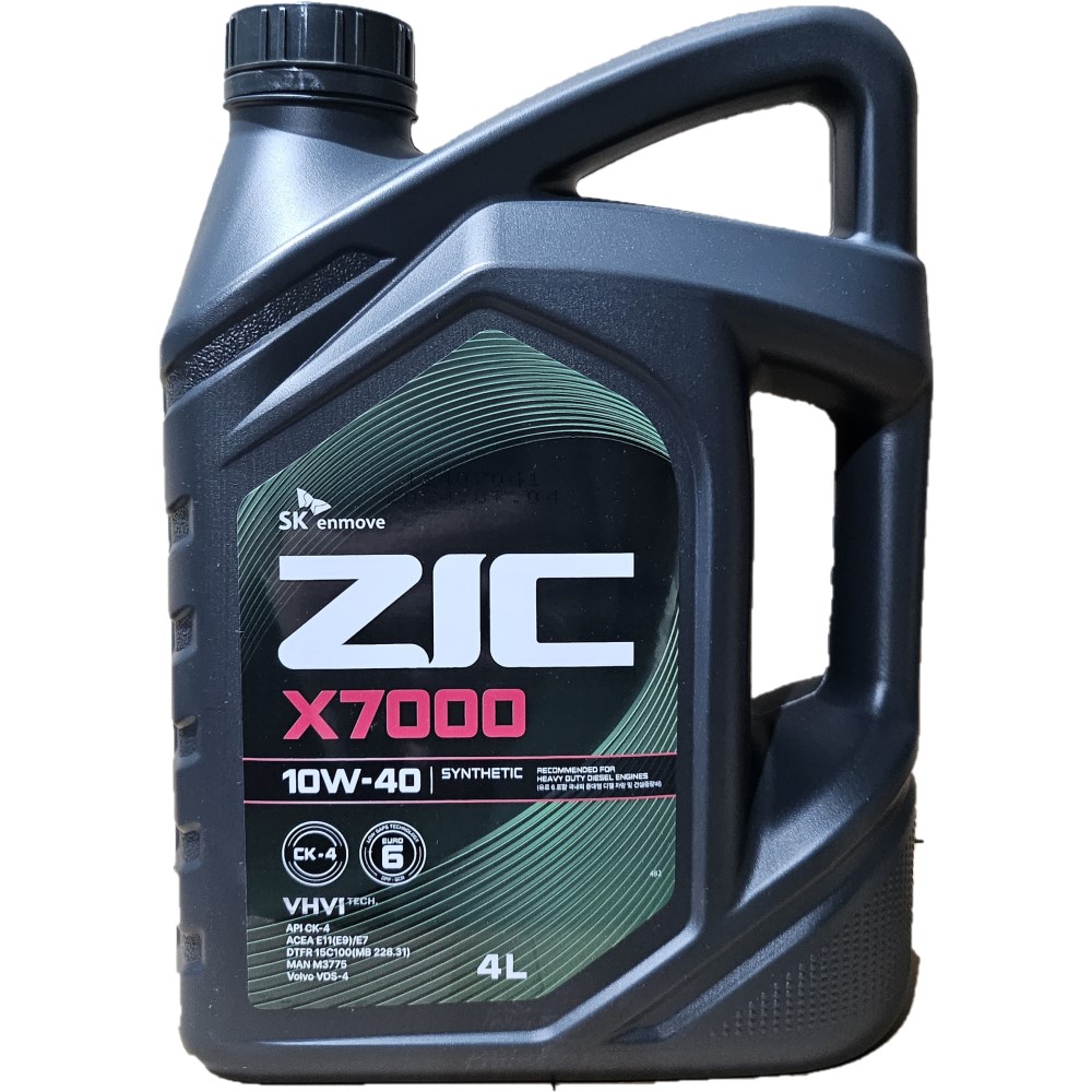 ZIC 지크 X7000 CK4 10W40 4L 중대형디젤용 33,500원