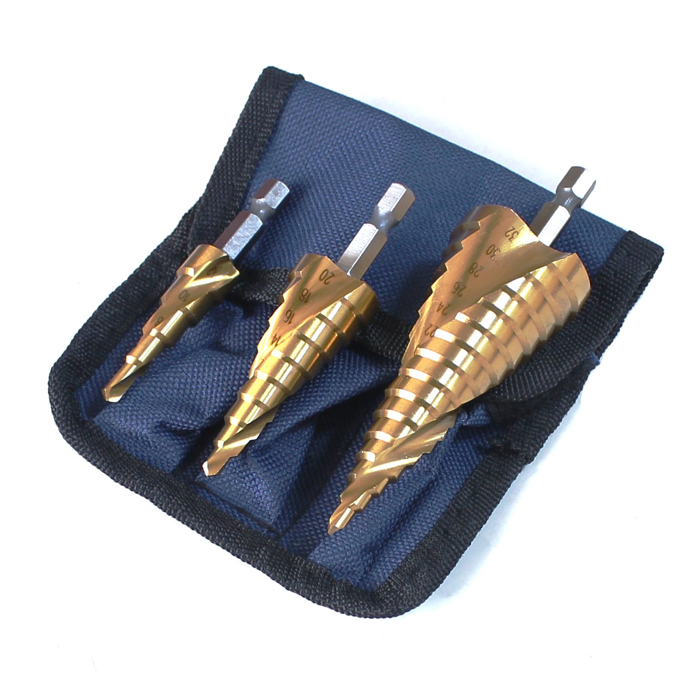 제이원 스텝드릴 홀컷터 육각임팩 드릴날 DIY 홀쏘 세트 판매 35mm, DIY용(실용 경제적모델), 트위스트육각(트위스트날 육각생크(임팩용)), 3종 트위스트형(파우치 증정) 18,900원