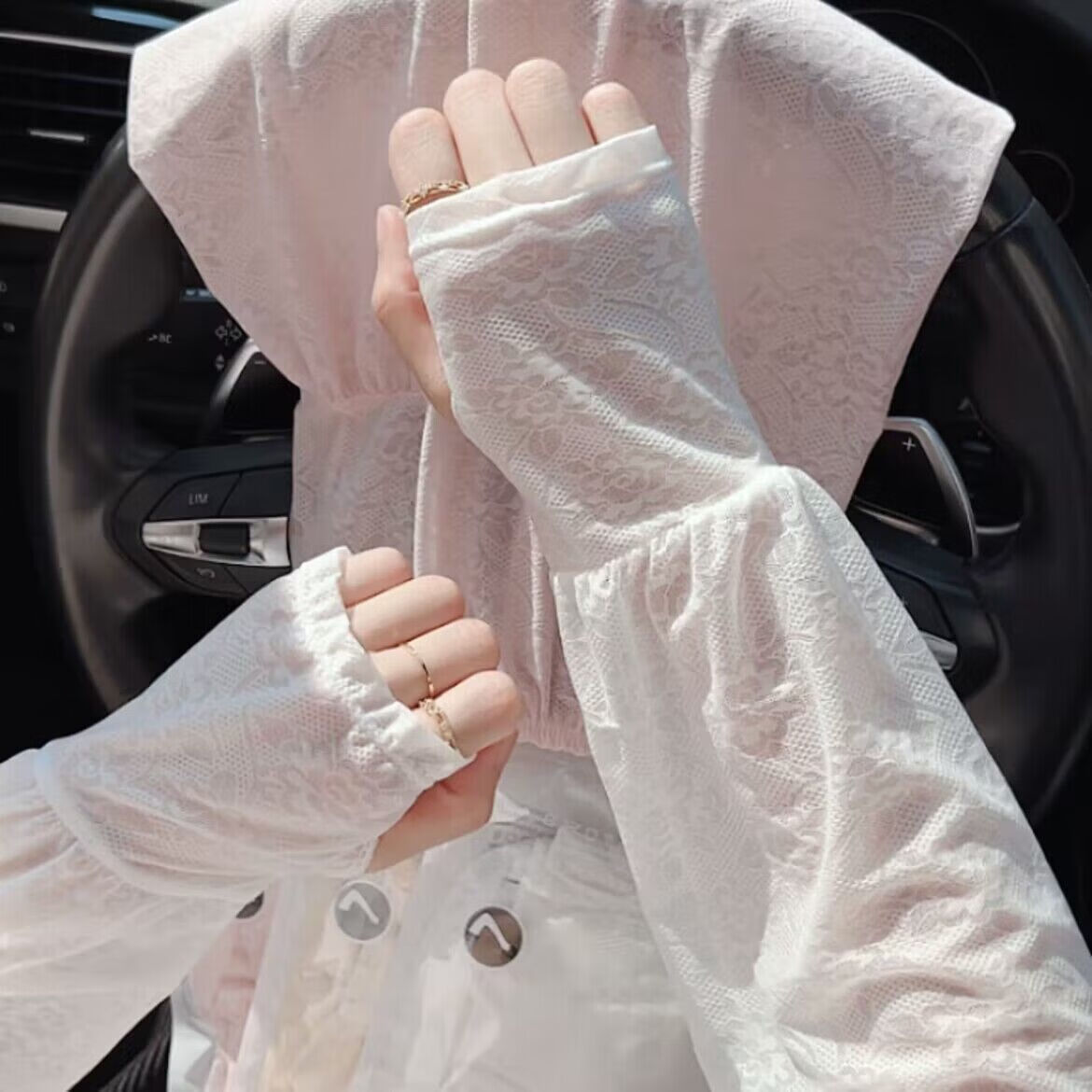 멀론 1+1 레이스쿨토시 자외선차단 손등커버 냉감 10,800원