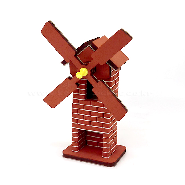 미니벽돌 풍차 만들기 초등 DIY만들기 교육 실험키트, 단품 4,200원