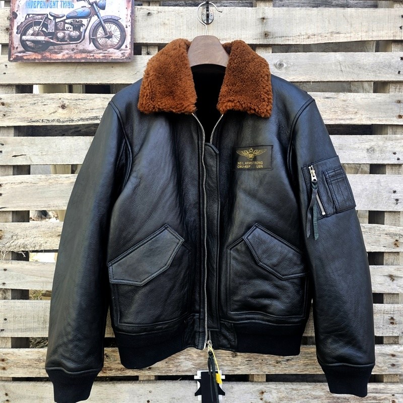 MA-1테디램카라무스탕자켓    양털/양가죽100% 415,000원